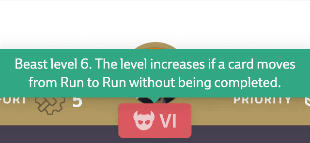 Screenshot of a Beast Level marker at level 6