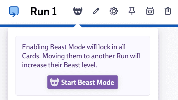 Screenshot of Beast Level in a Run