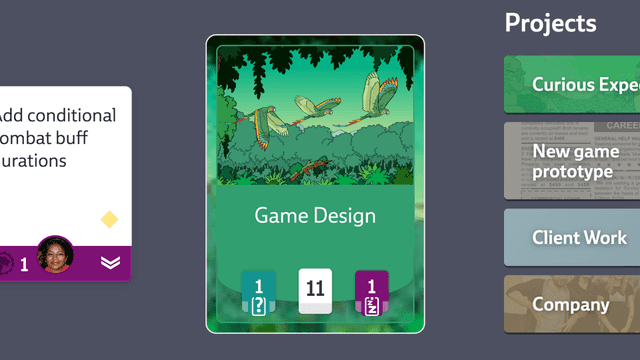 A screenshot of a card in Codecks