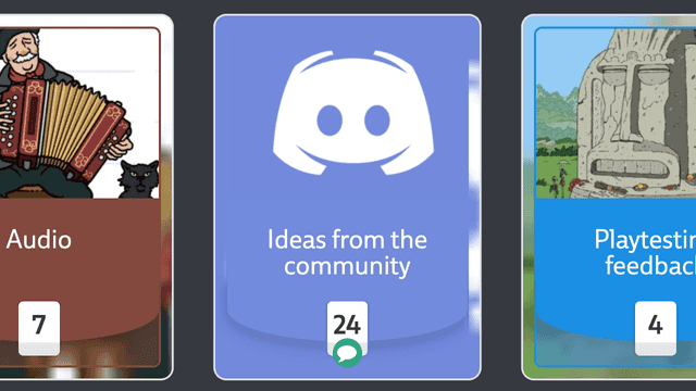 Screenshot of a card called Ideas from community