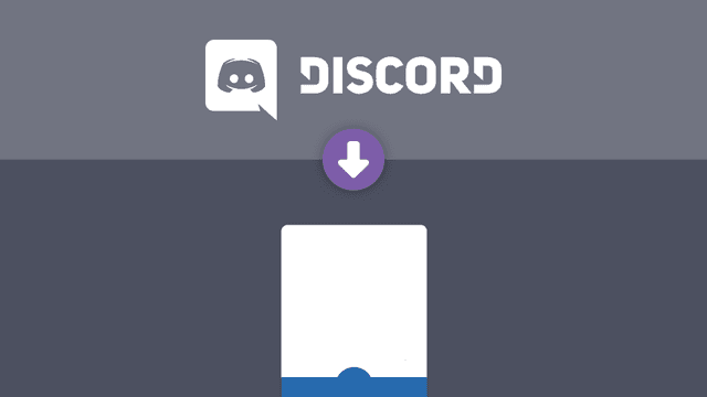 Image of Discord's logo going into a card