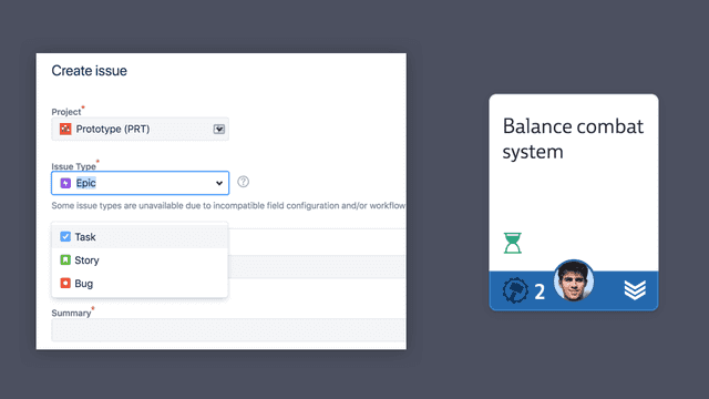 Screenshot of a card