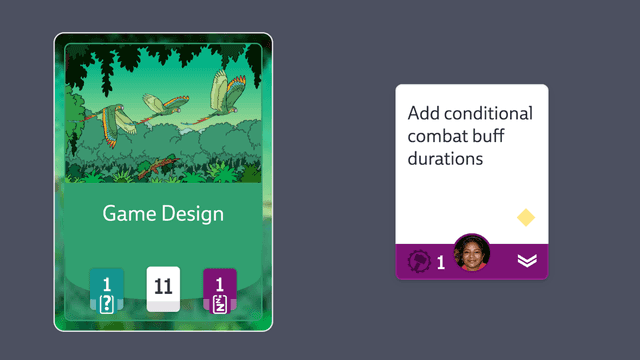 Screenshot of a card