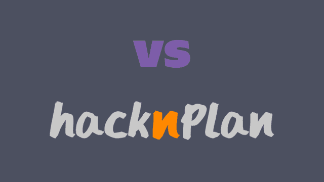 Image showing text vs hacknplan